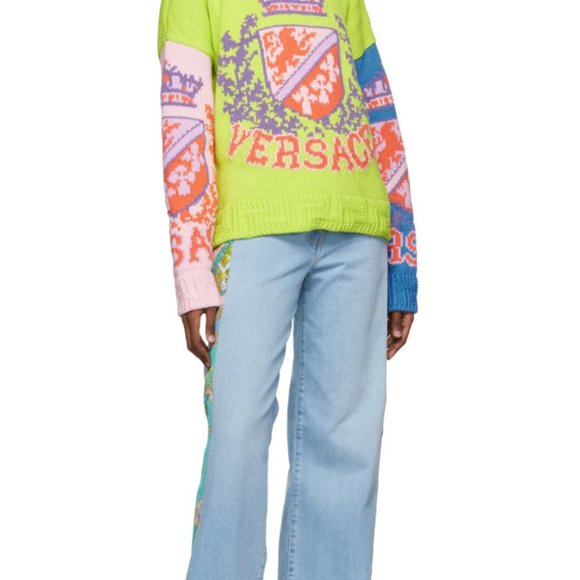 VERSACE Multicolor Cotton Sweater (new) - Picture 4 of 4